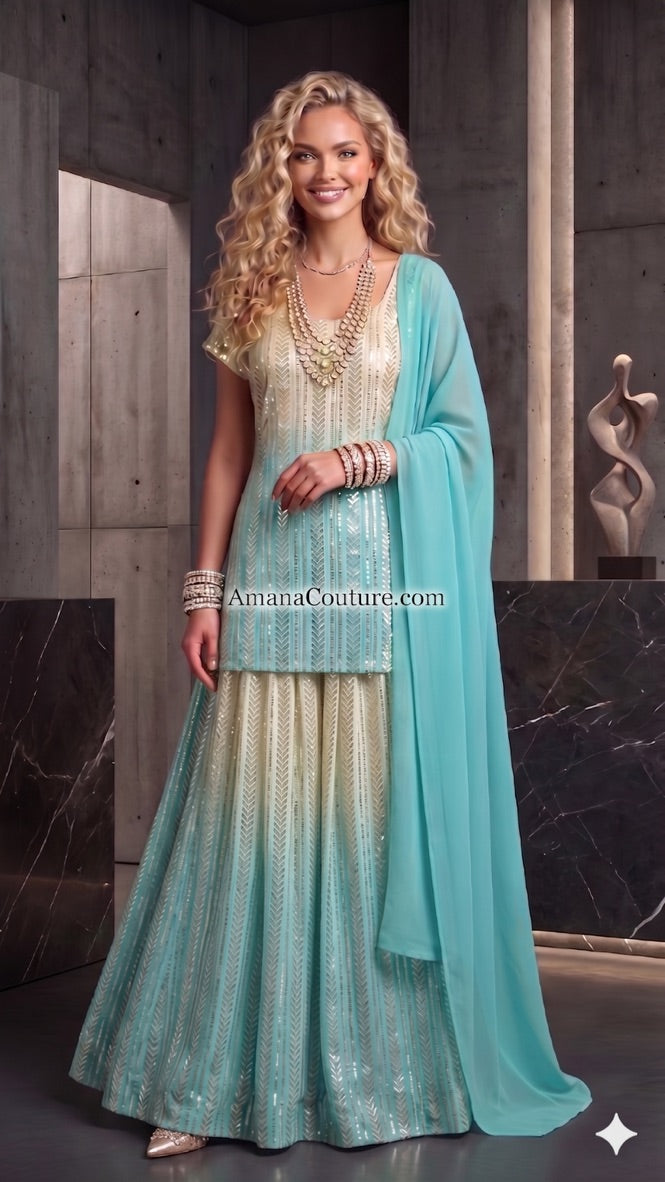 Custom Bollywood Inspired Designer Lehenga – 3 Piece Set ✨