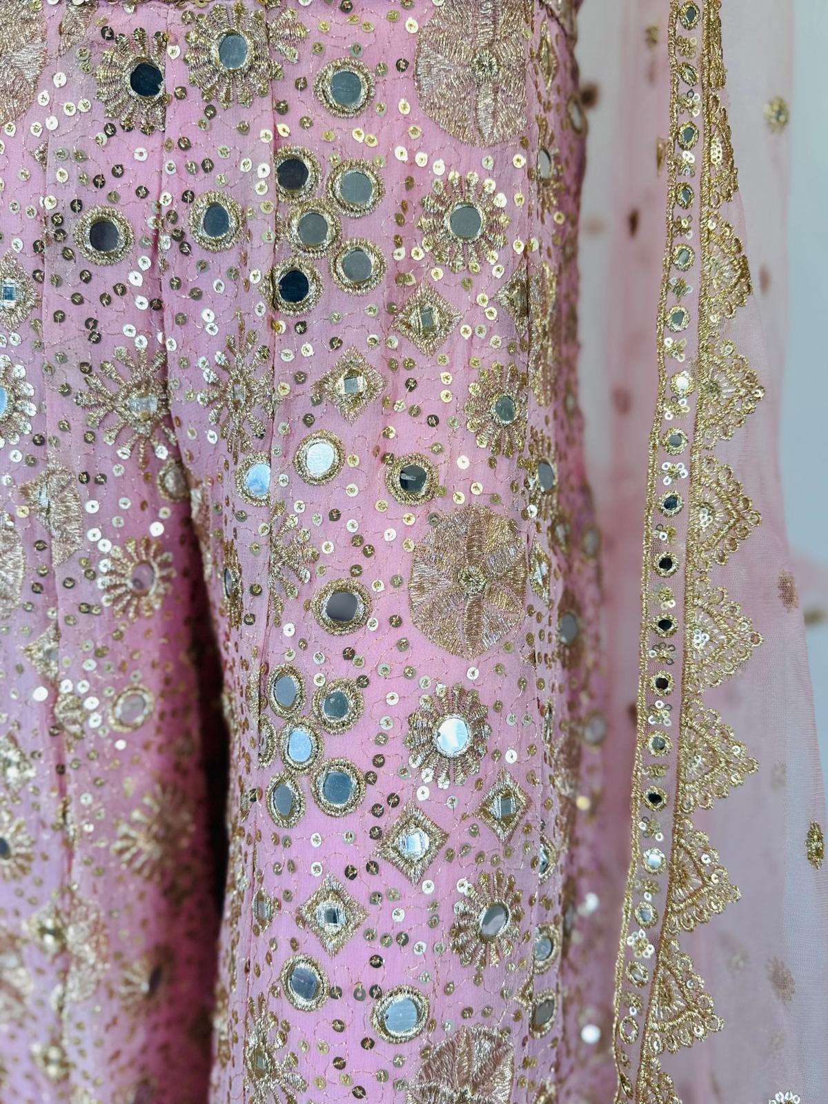 Sharara/flared plazo- 3 piece set