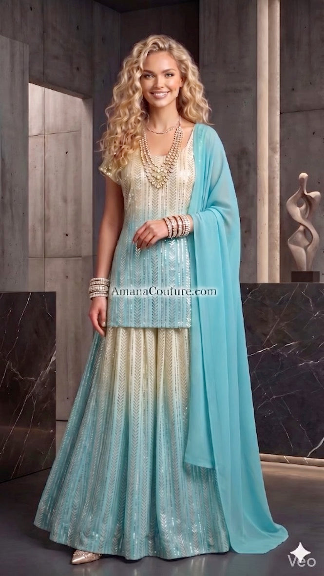 Custom Bollywood Inspired Designer Lehenga – 3 Piece Set ✨