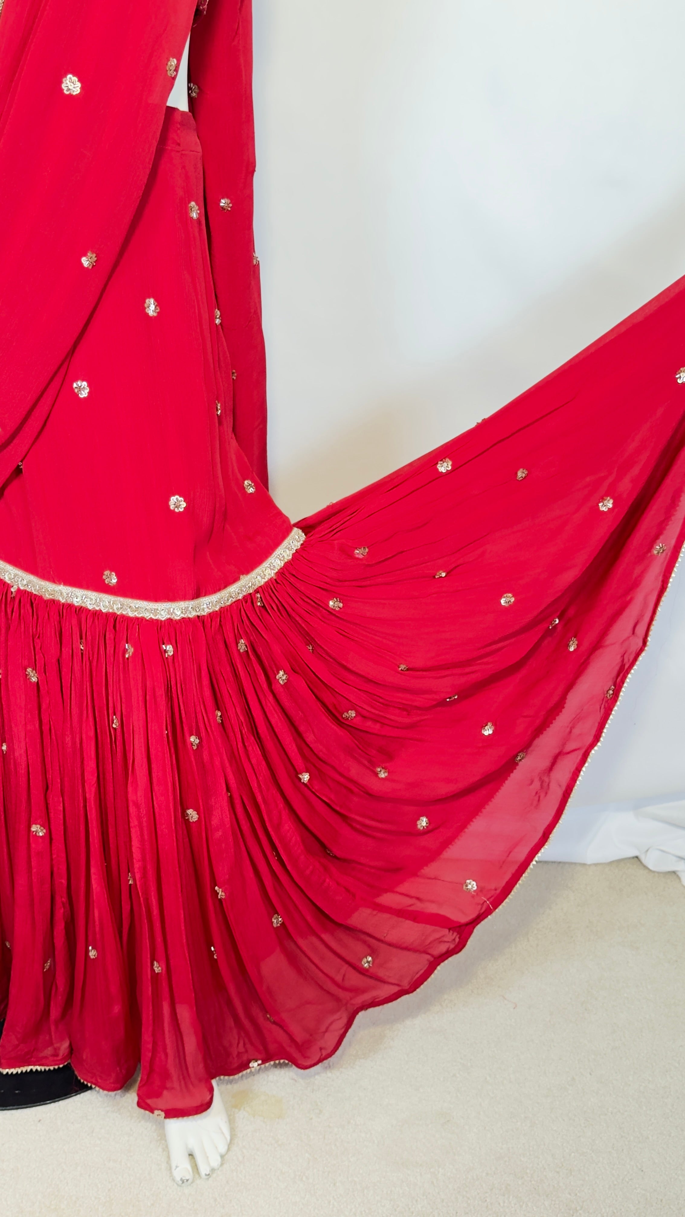 Lehenga saree-skirt saree