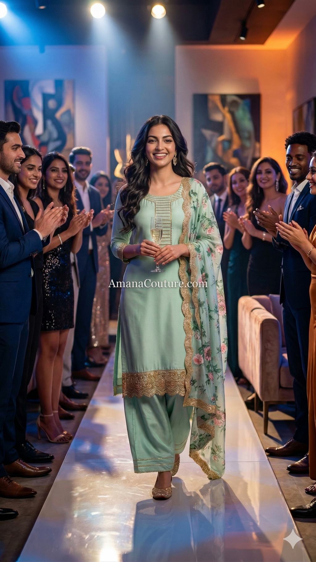 Light Mint Green Pure Upaada Silk Coord Set