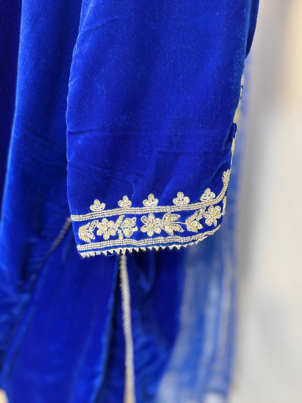 Royal Blue Pure Velvet 3-Piece Set