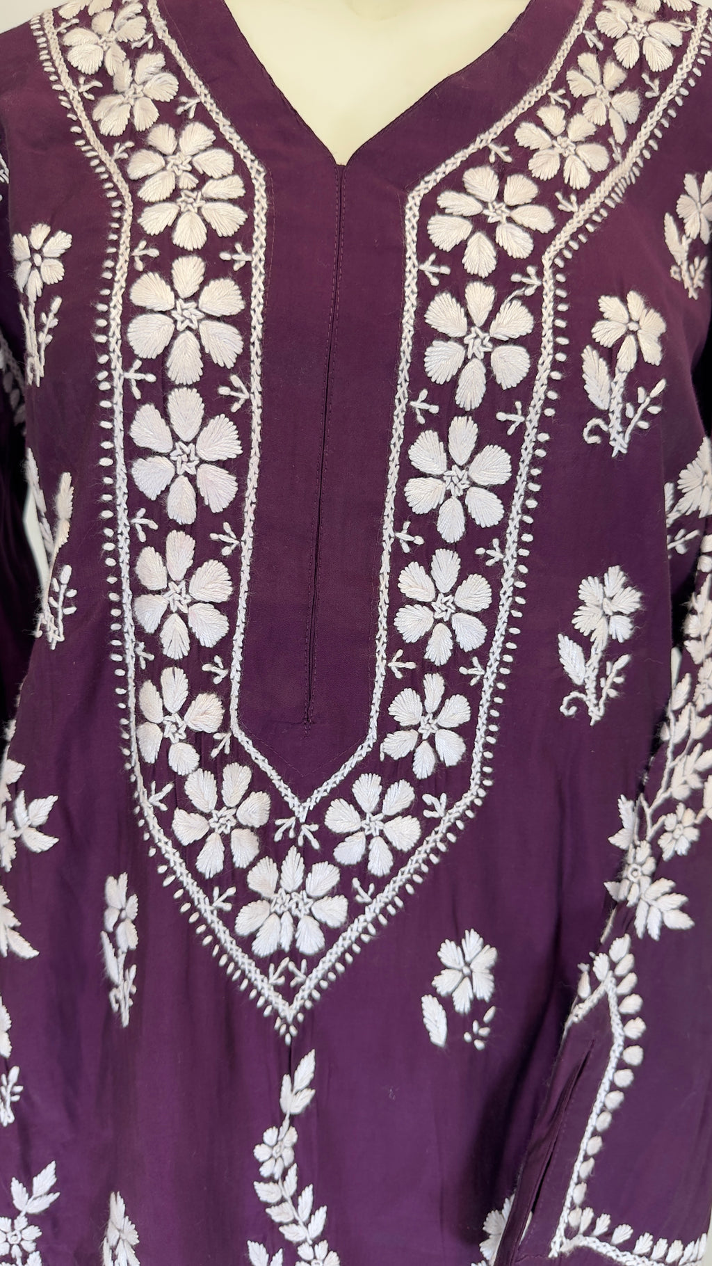 Plum Wine / Deep Plum / Mulberry Pure Modal Cotton 3-Piece Coord Sharara Set with Chinon Dupatta