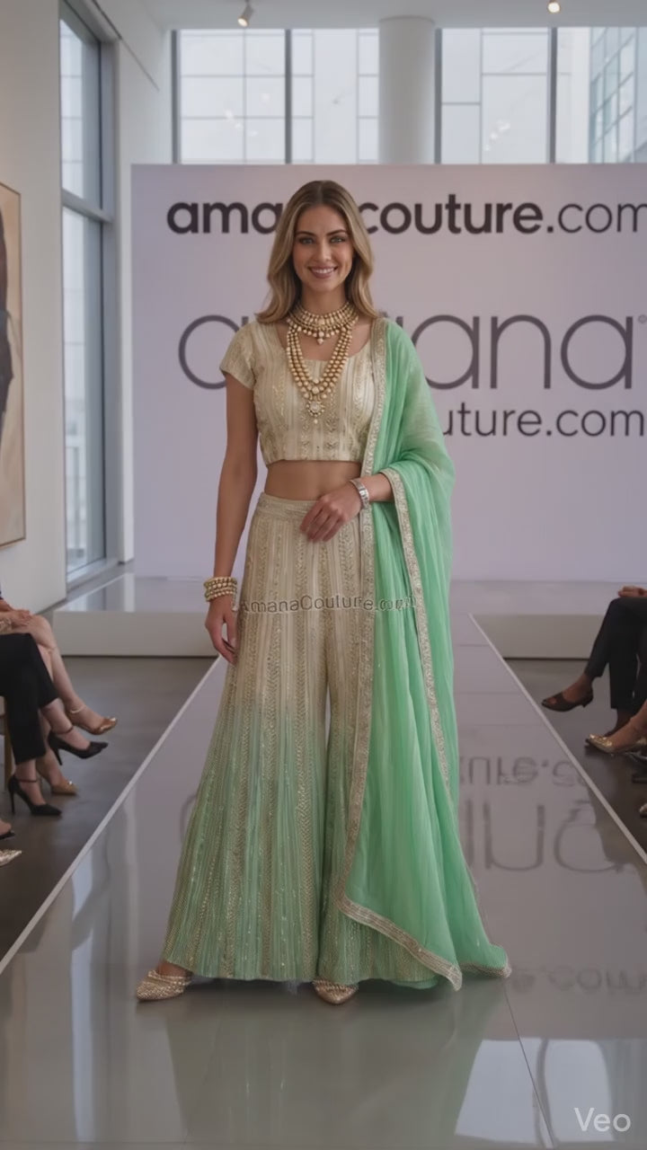 Bollywood Inspired Designer Sharara Set – 3 Piece ✨