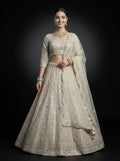 Light Beige Bridal Lehenga with Handwork Embroidery